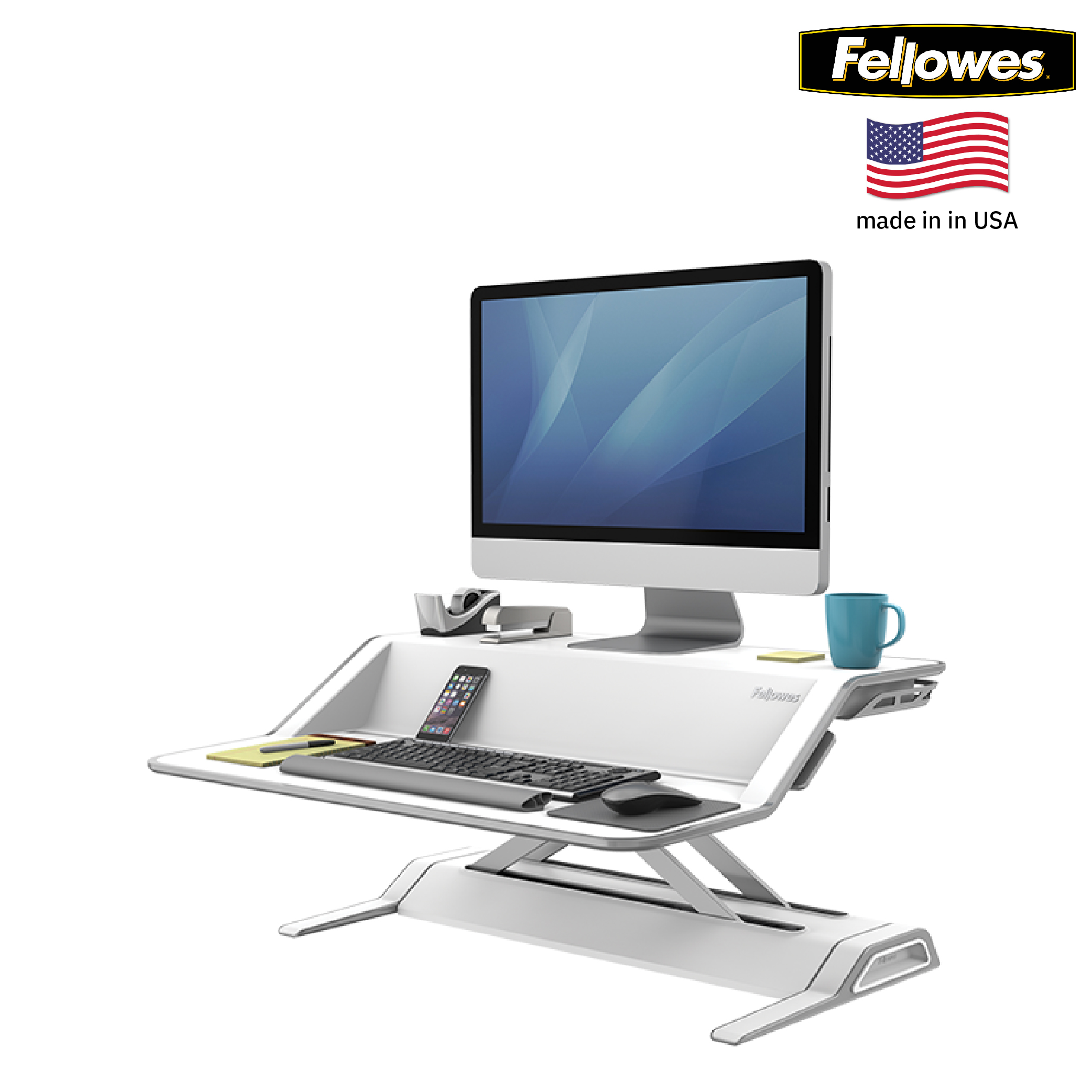โต๊ะวางคอมพิวเตอร์ Fellowes รุ่น Lotus™ Sit-Stand