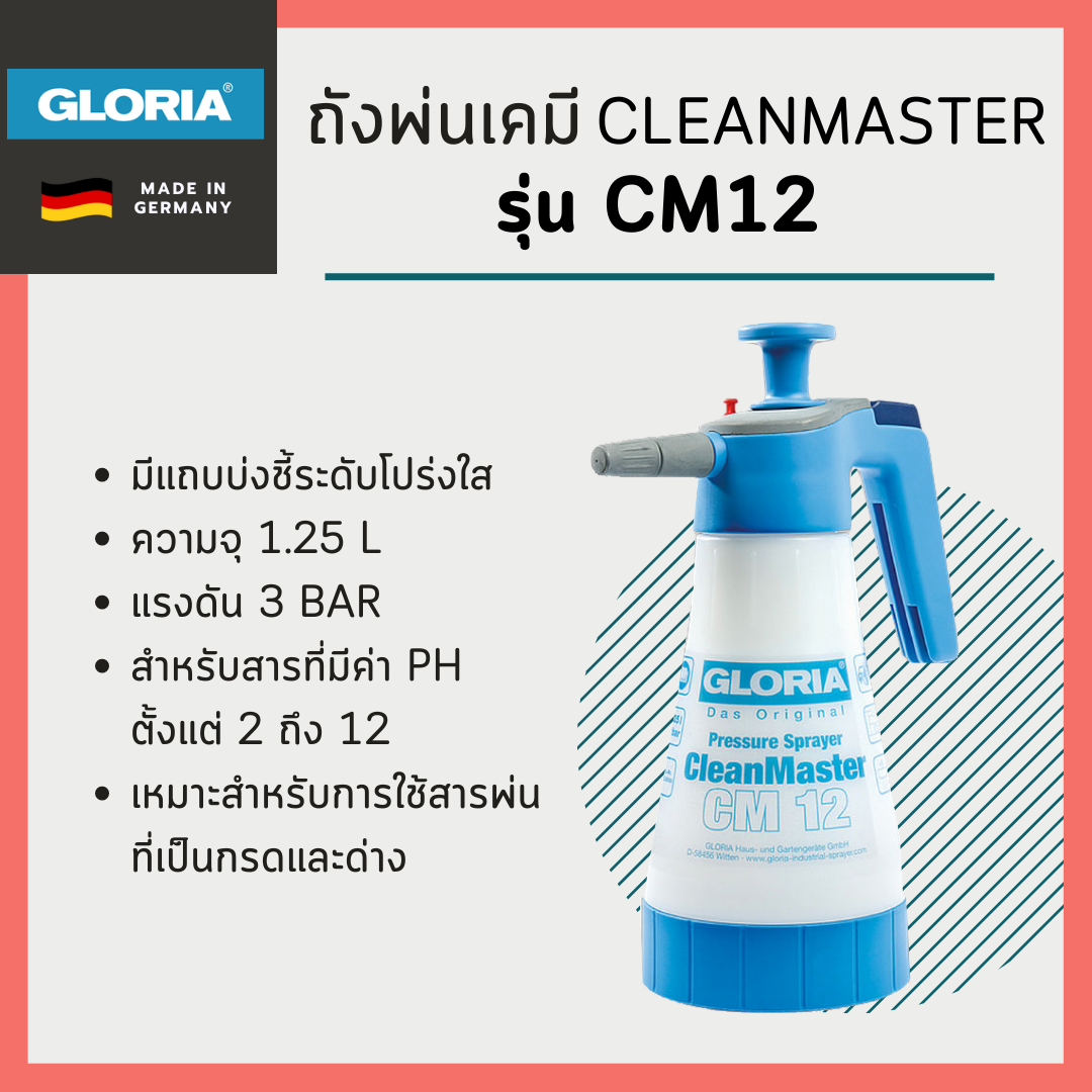 เครื่องพ่นเคมี CleanMaster รุ่น CM12